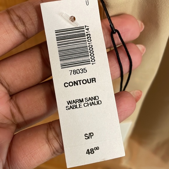 Babaton Contour '90s Bodysuit High-neck bodysuit Warm Sand Size XS - Picture 5 of 6